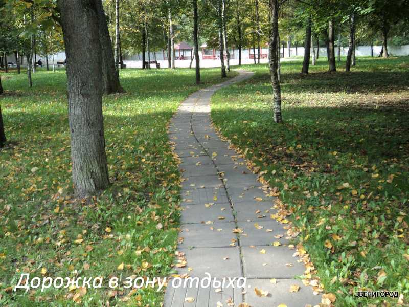 Дорожка в зону отдыха Звенигород