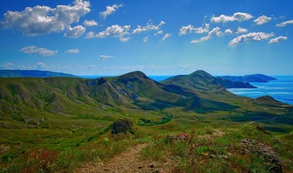 вид на горы Крыма