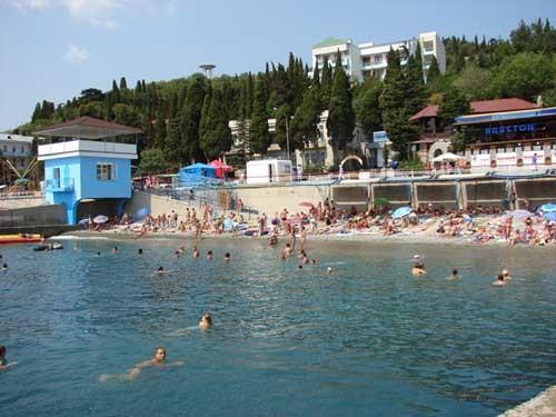 Пляж пансионата
